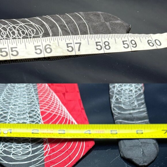 ALBERTO ZERRA 100% HAND MADE SILK DRESS TIE DESIGNER NECKTIE TIE 59" - Picture 4 of 8